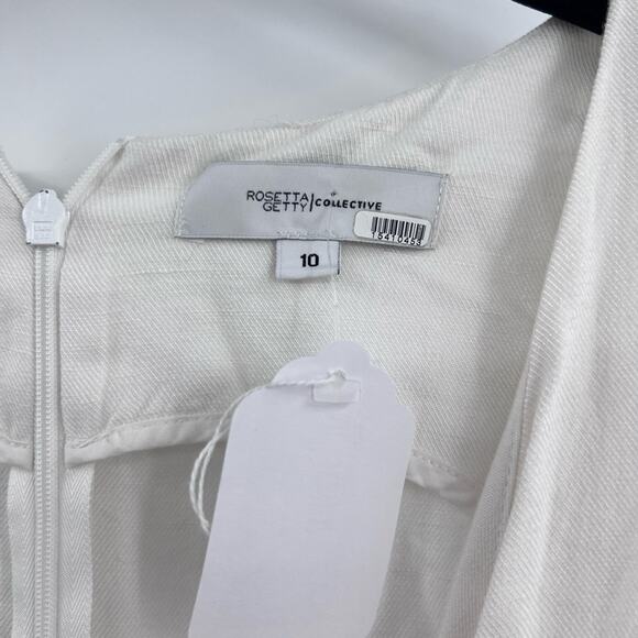 Rosetta Getty White Apron Wrap Jumpsuit - Picture 5 of 6